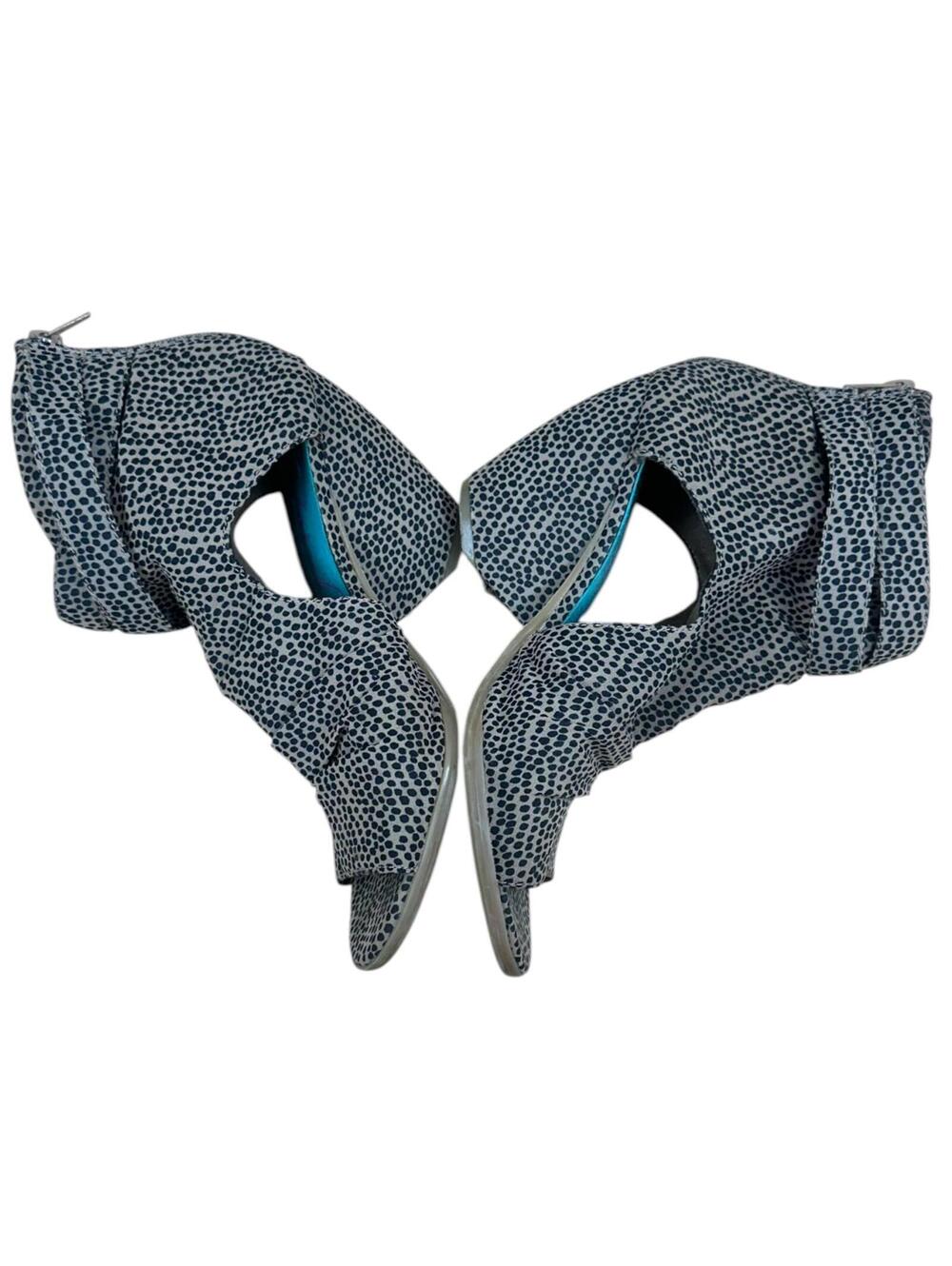 Blowfish Micro Leopard Cut Out Wedge Booties - Picture 3 of 7